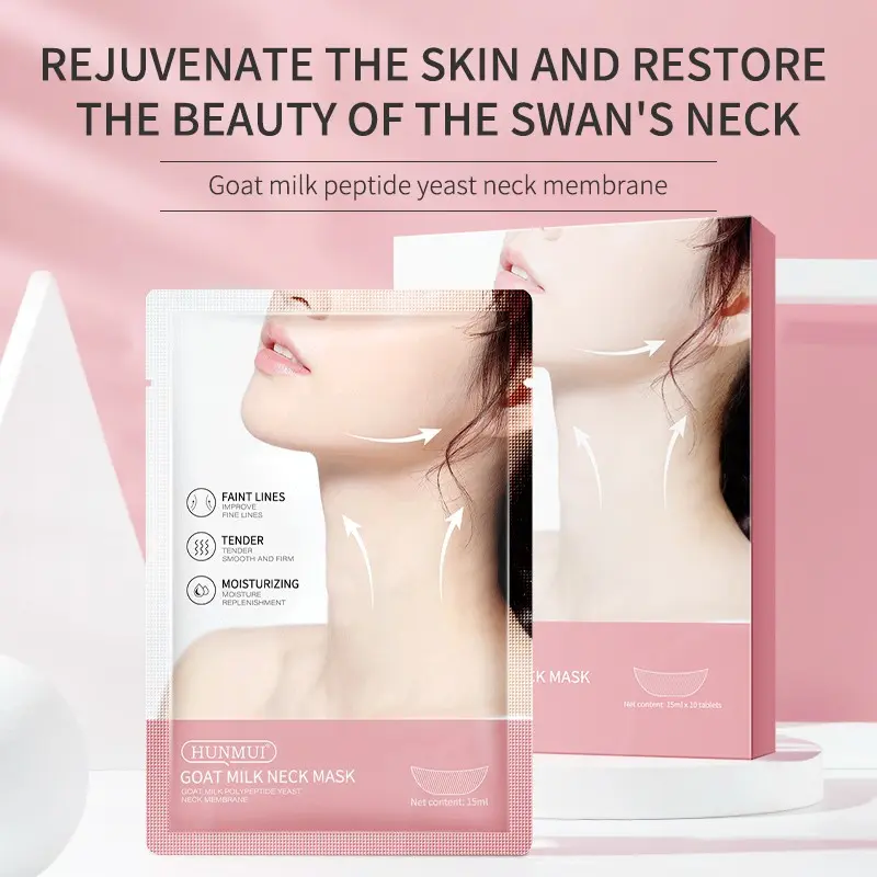 Niacinamide Peptide Neck Patches, 10 Sheets, Fragrance-Free Gentle Moisturizing Firming Neck Care, Ideal for All Skin Types, Perfect Valentine's Gift
