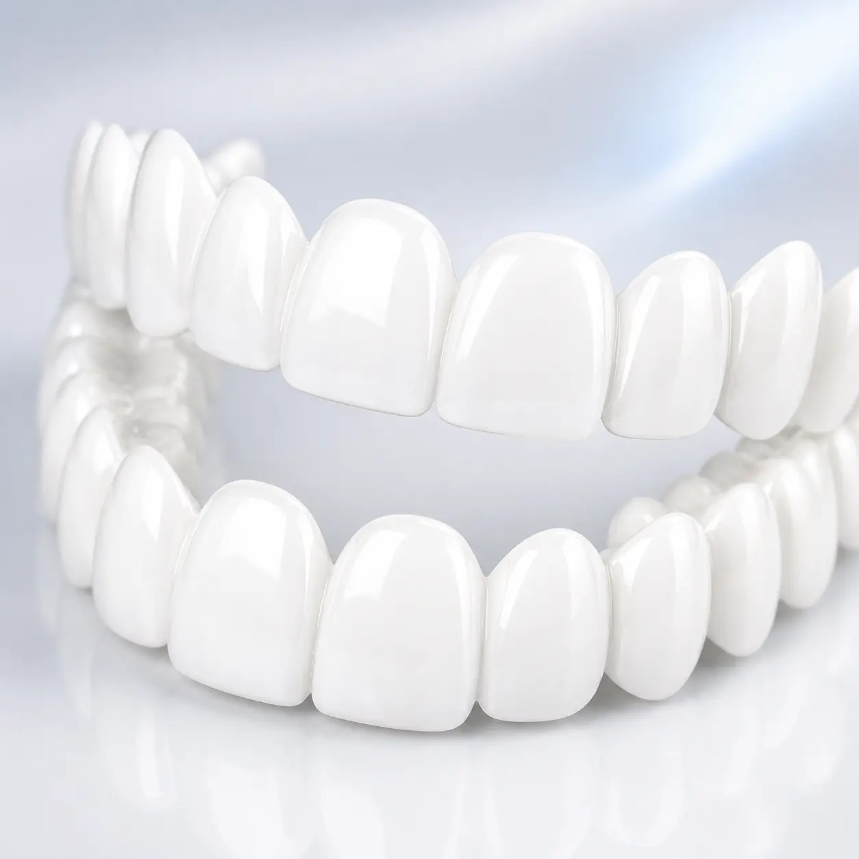 3 Pairs Snap-On Smile Veneers for Adults, Natural White Cosmetic Teeth Covers, Removable Fake Teeth for Photos Parties Dates