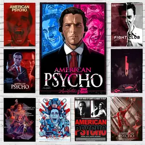 A-American P-Psycho Poster Wall art print art suitable for living room bedroom bar parlor home decoration gift  Custom Photo Poster  Personalized Wall Art