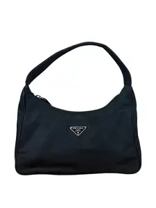 Pre-owned nylon Shoulder Bags Prada Black Tessuto Pochette Handbag
