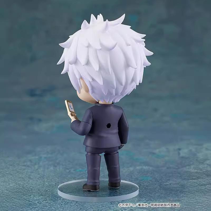 Anime Jujutsu Kaisen Gojo Satoru Joint mobility Action Figure PVC Model doll Toy Q-version nendoroid Desk Decor Gifts boxed