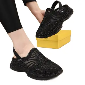 Layki Slip On Sneakers No Lace Easy To Wear Mesh Sneaker Comfortable Footwear for Everyday Use - Shoe Women