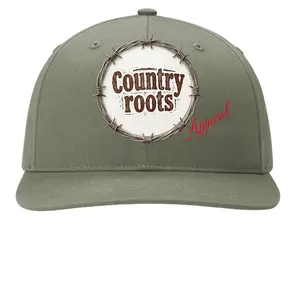 Country Roots Logo Trucker Hat - Women's Adjustable Casual Rustic Snapback Cap, Women's Trucker Hat