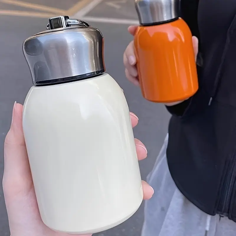 Mini Insulated Stainless Steel Water Bottle, 300ML Vacuum Flask, Leakproof Sports Cup, Cold & Hot Water Bottle, Insulated Travel Drinkware, Student Small Capacity Mug