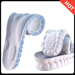 4D Cloud Massage Shoe Insoles, Memory Foam Arch Support Insoles for Women Men, Shock Absorption Breathable Shoe Pads for Standing All Day, Cut to Fit for All Shoes, Relieve Foot Pain