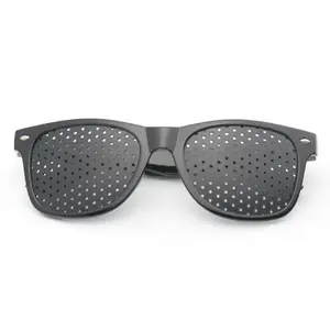 Vision Correction Pinhole Glasses with 120 Precision-Drilled Micro-Holes for Enhanced Clarity and Reduced Eye Strain TR90 Frames for All-Day Comfort