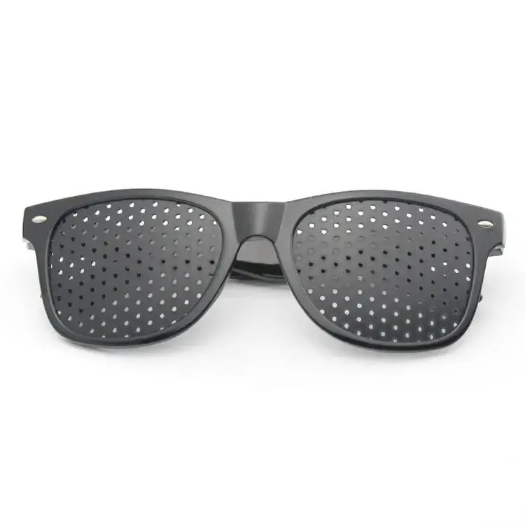 Vision Correction Pinhole Glasses with 120 Precision-Drilled Micro-Holes for Enhanced Clarity and Reduced Eye Strain TR90 Frames for All-Day Comfort