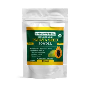 MySuperFoodRx Papaya Seeds Powder, Papaya Leaf Extract, Organic Papaya Powder, Papaya Extract, Vegan Papaya Seed Powder Supplement, Improves Digestion and Gut Cleanse Healthcare Edible Dietary Fitness