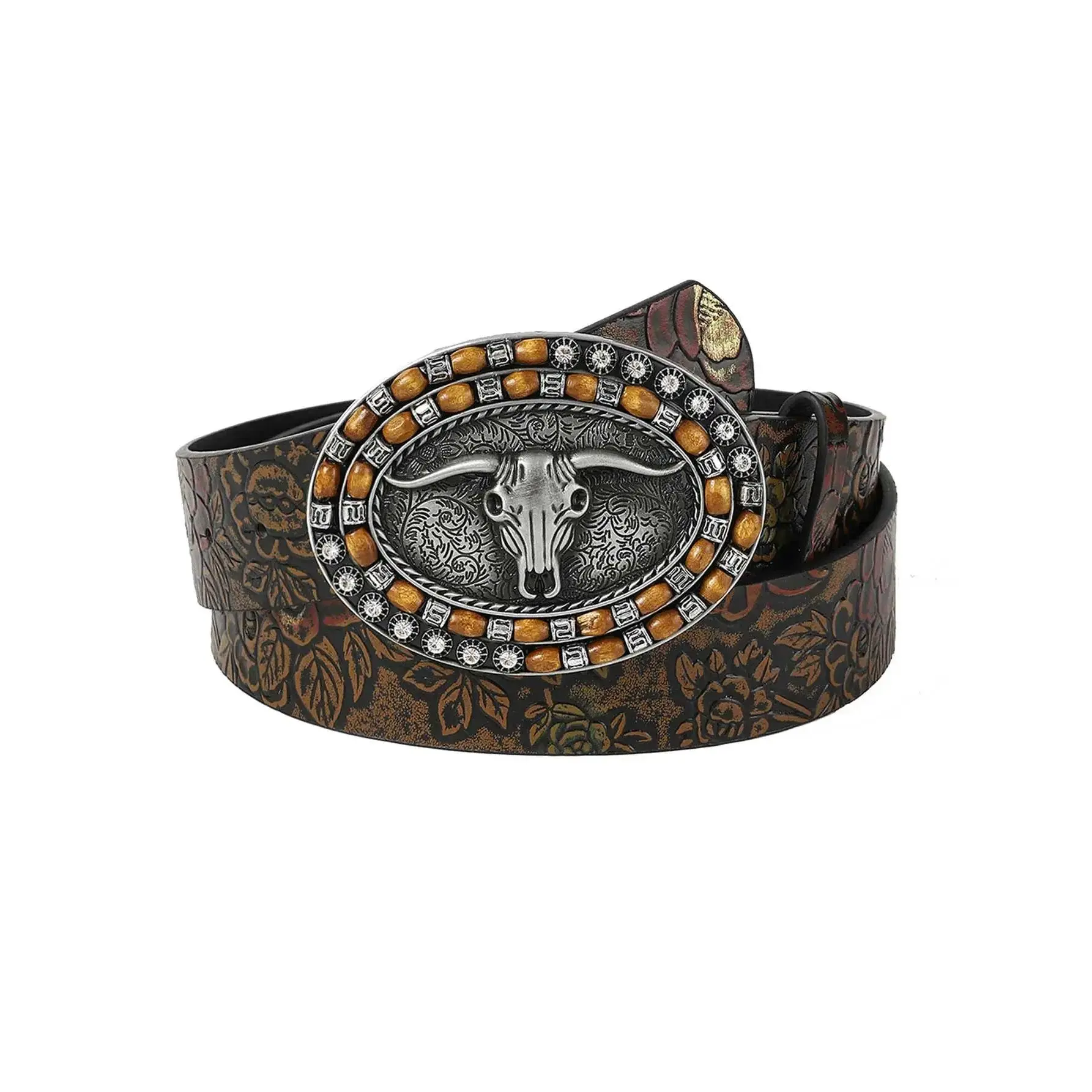 All in one Western Style Belt (With Belt Buckle)