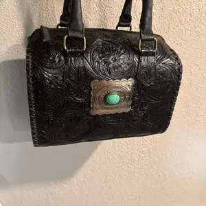 Tooled Speedy Bag, Medium 11-in, with Buckle