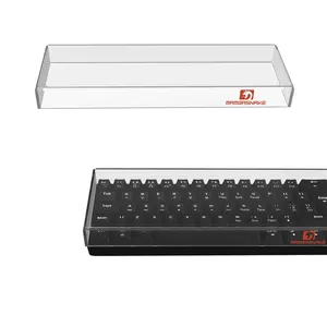 MAMBASNAKE KC01 Gaming Keyboard Dust Cover Protector, Mechanical Keyboard Cover, Premium Transparent Sturdy Clear Acrylic, 11.5*4*1.1 in，Keyboard Cover for 60% Compact 61 Keys Computer Keyboard
