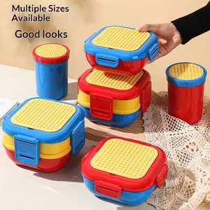 Insulated lunch box essential for family outdoor picnics, high-value and exquisitely designed soup cup that can be used in the microwave, lunch box for office workers, students, and children, tableware, spoon, elegant cup, food-grade, Thermal lunch boxes