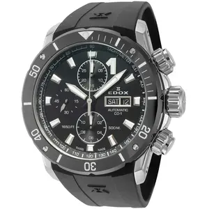 Edox Men's CO-1 45mm Automatic Watch 01128-3NRCA-NN
