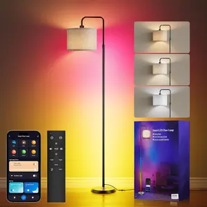 Smart LED Floor Lamp with APP Control & RGB Colors - 69'' Dimmable Standing Lamp for Living Room Bedroom,12W Bulb Included Timer