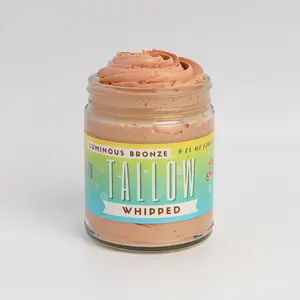 Luminous Bronze Whipped Tallow Moisturizer - Natural Bronzing Body Butter with Mica