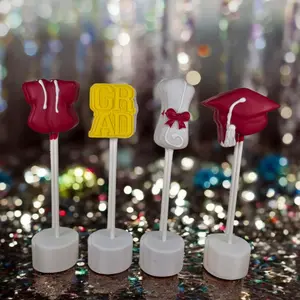 Graduation Cake Pop Cutters | Mix & Match Set | Cap, Diploma, GRAD, Robe Shapes | Class of 2026 Treat