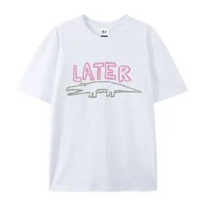 Women's patterned printed round-neck T-shirt, fashionable casual round-neck blouse, suitable for daily, holiday, vacation and outdoor wear, women's summer clothing, top