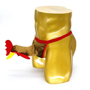 Creative Christmas Elephant Nose Thongs Reindeer Briefs Men's Underwear Funny Bulge Pouch Underpants Male