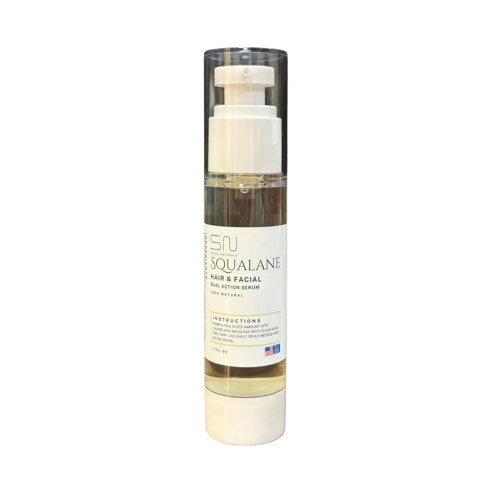 Silky Gentle Lightweight Daily Moisturizer Squalane Dual-Action Serum, 1.7 fl oz