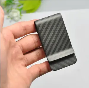 Carbon Fiber Money Clip Black Manufactured in USA