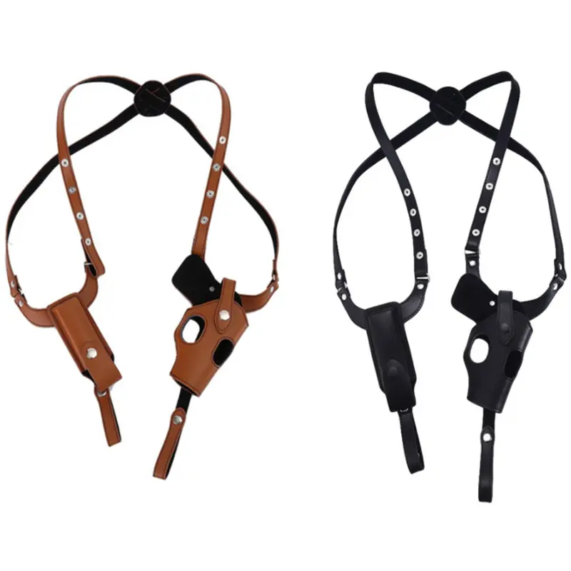 Thickened First Layer Cowhide Type 92 Cowhide Tactical Pistol Bag GLOCK Underarm Holster 1911 Quick Draw Handgun Holster