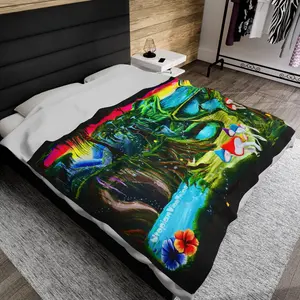 Muse into Utopia Velveteen Plush Blanket