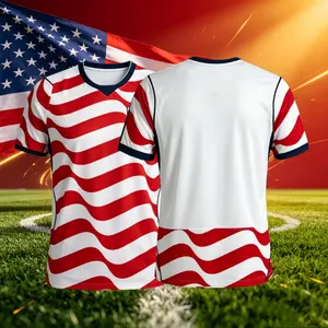 2026 USA National Home And Away 10# Pulisic Short Sleeve Soccer Jersey Fans Version Breathable