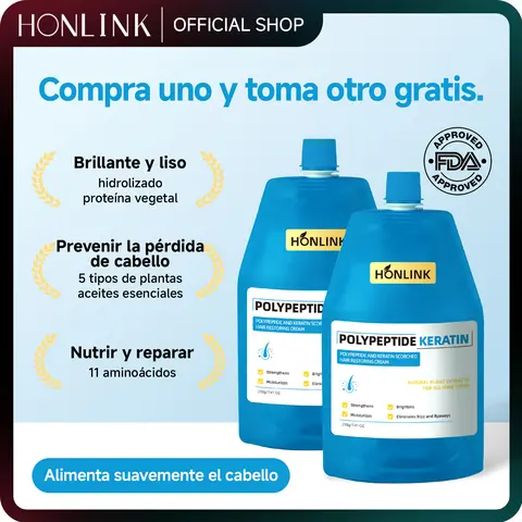 Honlink Keratin Thickening Haircare Shampoo Cream - Gentle, Cruelty-Free, Artificial Color-Free, Lightweight Leave-In Treatment for Thinning Hair, Repairs, Hydrates, Moisturizes, Boosts Dry Volume Texture, Softens & Smooths