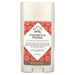 Nubian Heritage 24 Hour Deodorant, Coconut & Papaya, 2.25 oz (64 g)