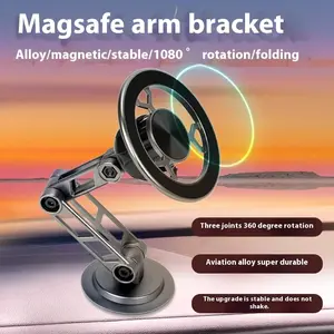 Universal 360° Rotation Magnetic Car Phone Holder Instrument desk support in Car For iPhone 16 15 14 13 12 Pro Max Samsung