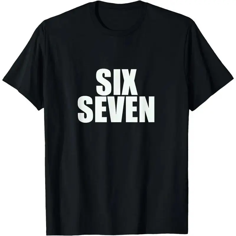 [OVER SIZE][BOLDR SHOP]Fun Six Seven 6 7 Meme Graphic T-Shirt For Everyday Wear
