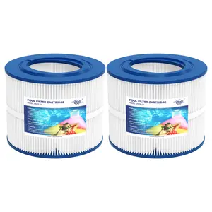 Membrane Solutions Spa Filter Replaces Pleatco PBF40, PBF40-M, Bullfrog Wellspring 30 Coreless 10-00282, Reusable Hot Tub Filter Replacement Cartridge - 2PACK Durable Clean