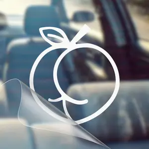Thick Peach Booty – Funny Car Decal Sticker
