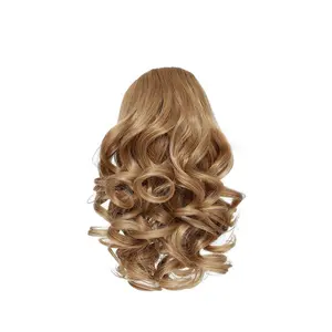 Drawstring short ponytail wig, Roman curl ponytail, various colors, women's hairpiece, ponytail wig, natural and realistic, close to real hair