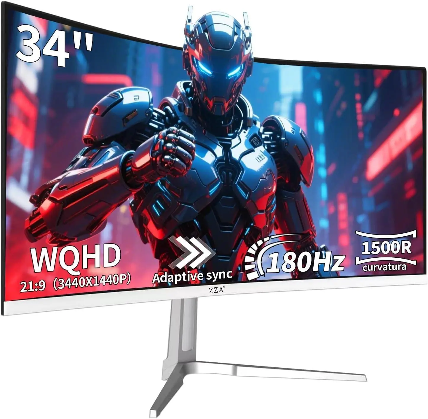 34-Inch Esports-Grade 180Hz 1500R Curved computer gaming monitor, 3440x1440 Ultra-Wide monitor, Smooth Lag-Free Gaming for All Major Titles, Perfect Gift for Father's Day, Back to School, Boyfriends & Dads Frameless Rapid Ips Monitor