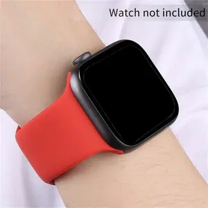 Silicone Watch Band, Stylish & Exquisitely Designed Watch Band for Apple Watch Series 3/4/5/6/7/8/9/10/SE Ultra 38-49mm Smartwatch, Unisex Design for Women & Men, Wearable, Smartwatch Strap, Smart Watch Accessories