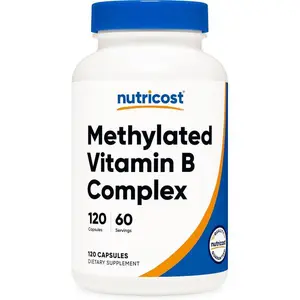 Nutricost Methylated Vitamin B Complex 120 Capsules - (60 Servings) Gluten-Free
