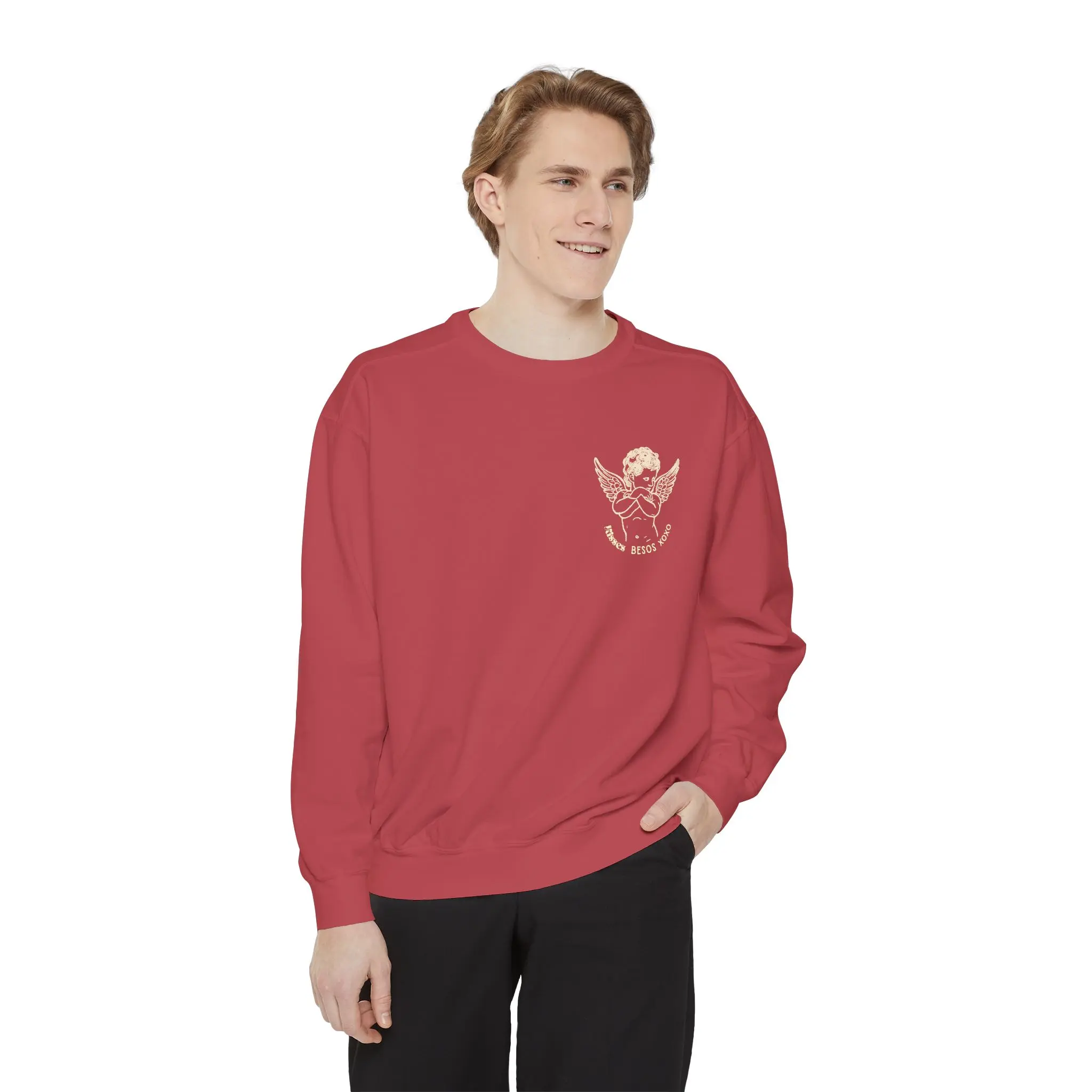 Cupid Valentines Sweatshirt, Comfort Colors, Long Sleeves, Unisex Jumper, Valentine's Day Sweater, Cozy Pullover, Love Theme Apparel