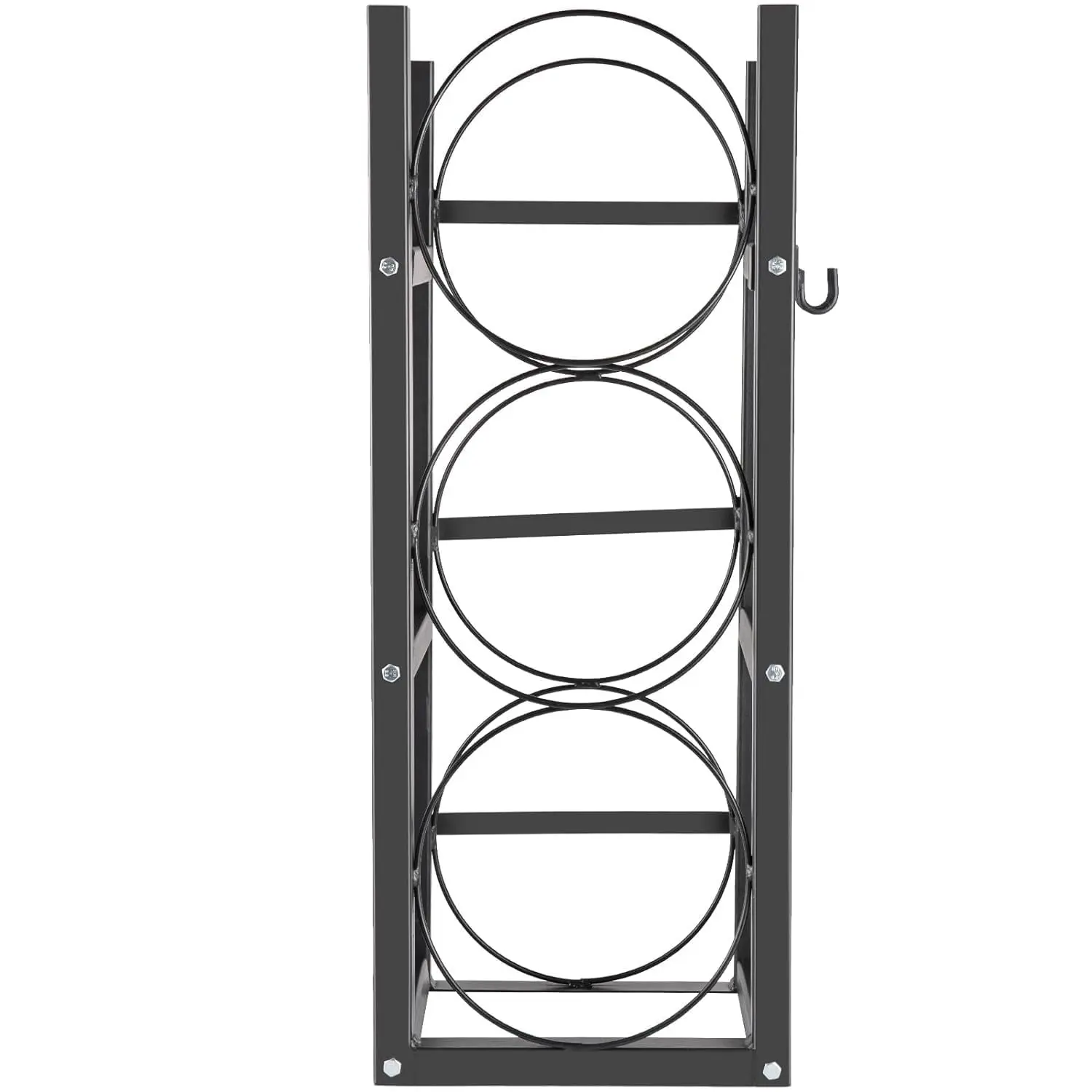 Heavy-Duty Steel Refrigerant Cylinder Tank Rack – Secure Storage for Freon, Oxygen, Nitrogen – Space-Saving Automotive Cargo Shelf – Holds 1x50 lbs & 2x30 lbs Cylinders – 15"x12"x48" – Durable, Easy Install – Keep Your Workspace Organized & Safe!