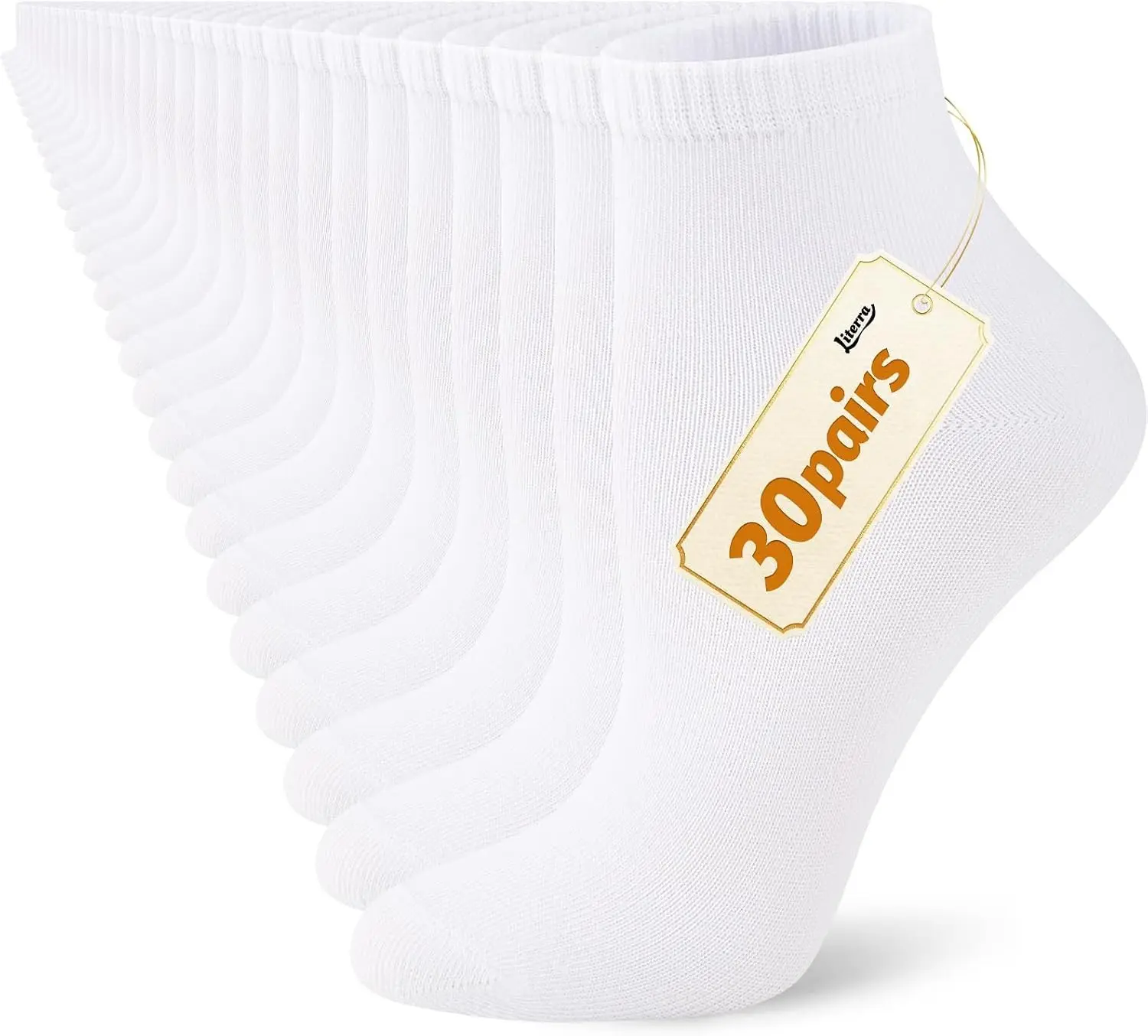 20&30&40 Pairs Women's Ankle Socks - Bulk Value Pack, Breathable Casual Basic Athletic Sock Size 5-10/10-13