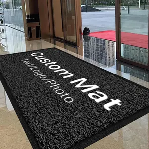 Custom Foot Mat Personalized Business Mat Carpet Entrance Doormat Indoor Outdoor Anti-Slip Rug Customization Branding Logo Mats