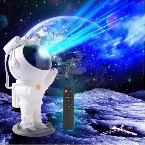 Astronaut Space Warrior Night Light Astronaut Galaxy Star Projector Starry Nebula Timer and Remote Control