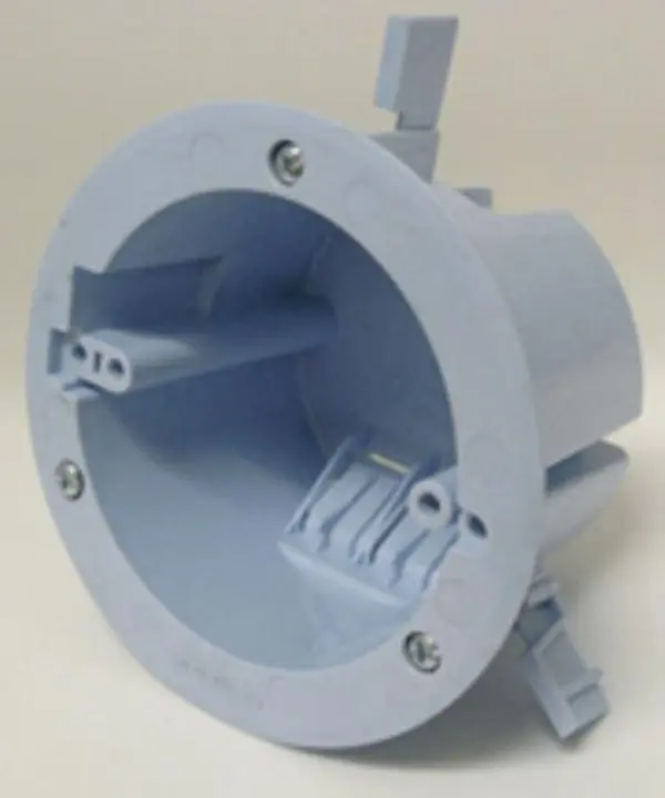 Cantex Industries EZ18COR 18 cu. in. PVC Round Old Work Ceiling Box