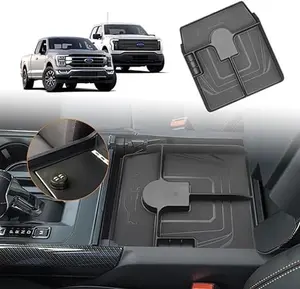 Compatible with Ford F150 F150 Lightning Fit OEM Safe Vault Console Organizer Insert Tray 2021-2023(Only Fit If You Installed OEM Console Safe Vault)