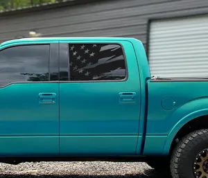 Tattered Flag Rear Truck Cab Window Graphic Decal