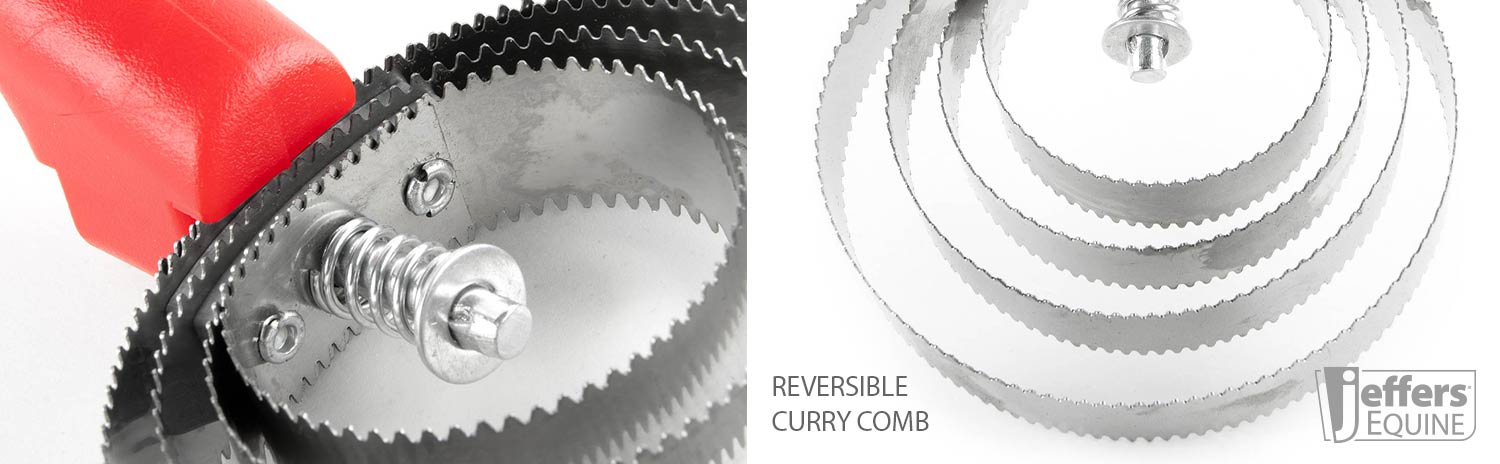 Jeffers Reversible Shedding/Curry Comb for Horses