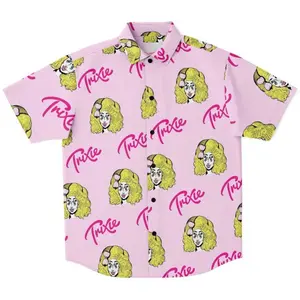 Trixie Mattel Hawaiian Shirt, Drag Queen Summer Hawaiian, RuPaul Drag Race Inspired ALoha Shirt, LGBTQ Pride Festival Shirt