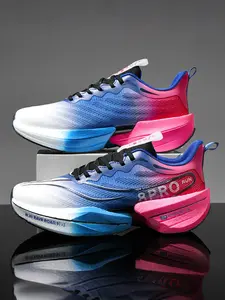 New Unisex Marathon Running Shoes, Road Running Shoes, Athletic Running Shoes, Carbon Board Technology, Lightweight Shock Absorption, Anti-Slip Breathable Design, Breathable Running Sneakers, 9 Colors, Sizes 35-45