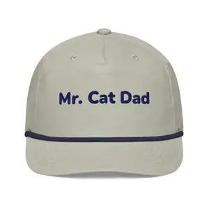 Cat Dad Rope Hat – Embroidered Golf-Inspired Snapback