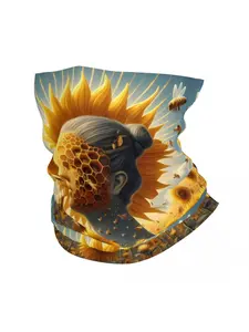 Bee Scarf Neckerchief Neck Face Mask Polyester